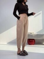 شلوار کوتاه کج راه کد 101586 - تصویر 2