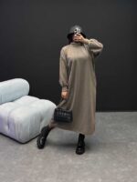 پیراهن بلند 2 جیب کد 240005