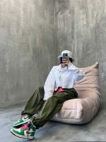 شلوار کارگو جیب چسبی کد 100374