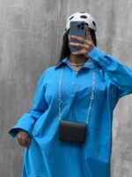 پیراهن بلند 2 جیب کد 240069 - تصویر 2