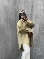 شومیز جلو دوخت کد 220142 - تصویر 2
