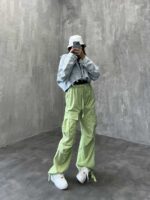 شلوار کارگو کتان کد 100485 - تصویر 3