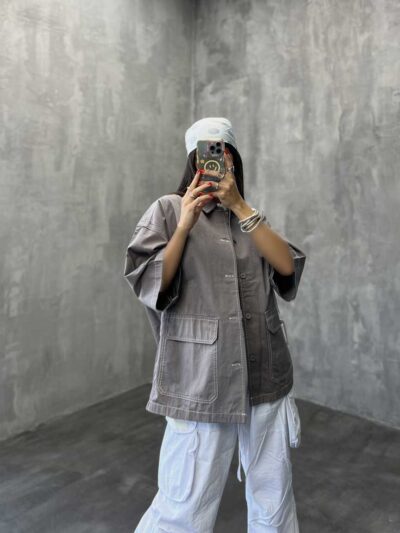 شومیز کتان رودوخت کد 220202