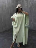 پیراهن بلند نخی کد 240080 - تصویر 2