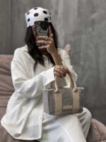 کیف کنفی MANGO کد 280142 - تصویر 10