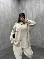 شومیز اور لینن کد 220224 - تصویر 10