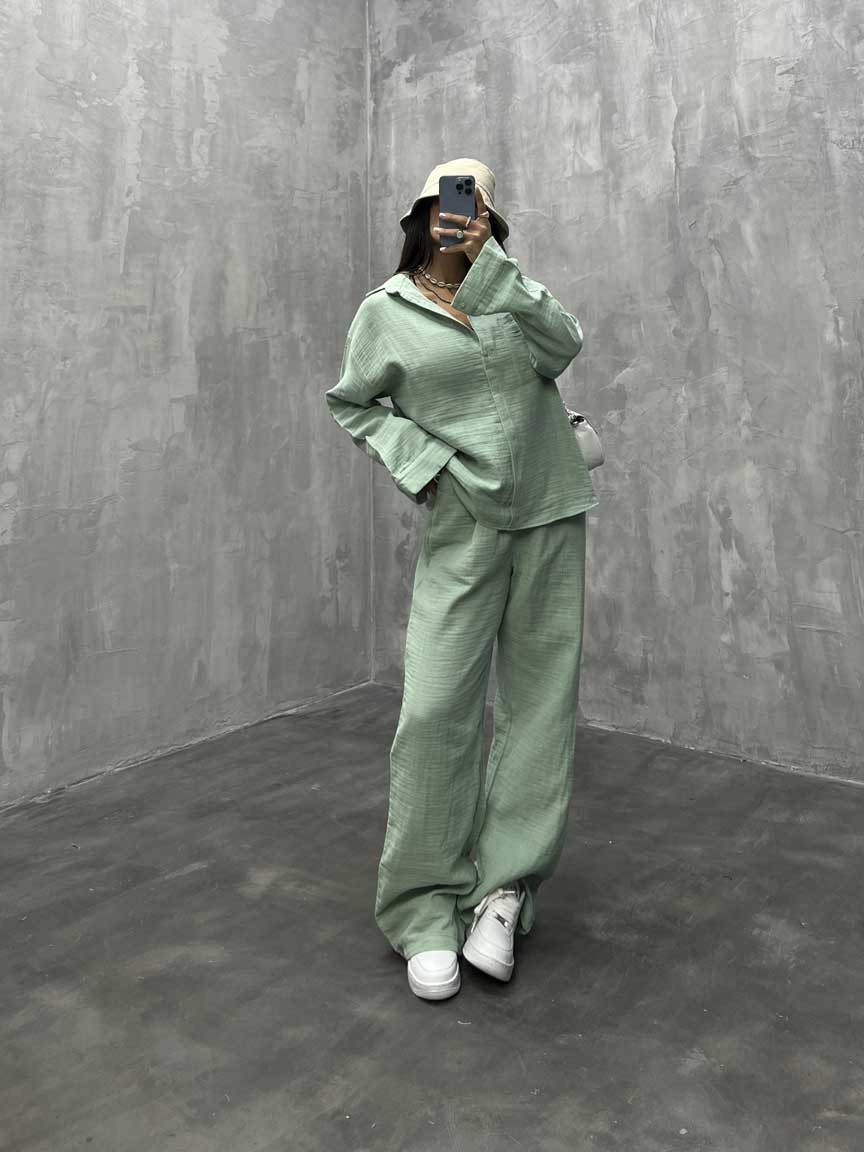 IMG_8989 ست شومیز و شلوار آیوا کد 160167 - تصویر 1