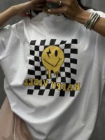 تیشرت HAPPY VIBES کد 180173 - تصویر 2