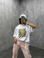 تیشرت HAPPY VIBES کد 180173 - تصویر 3