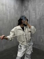 شومیز 2 جیب آستین کش کد 220254 - تصویر 14