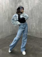 شلوار جین بگ ZARA کد 100724 - تصویر 2