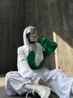 هودی 2 رنگ نیم تنه کد 200295 - تصویر 25