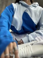 هودی 2 رنگ نیم تنه کد 200295 - تصویر 2