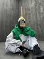 هودی 2 رنگ نیم تنه کد 200295