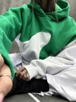 هودی 2 رنگ نیم تنه کد 200295 - تصویر 21
