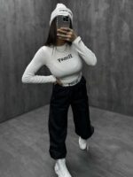 ست نیم تنه و شلوار HONEY کد 160215 - تصویر 4