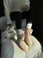 نیم بوت کاپشنی PRADA کد 140337 - تصویر 10