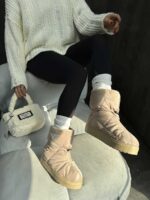 نیم بوت کاپشنی PRADA کد 140337 - تصویر 11