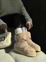 نیم بوت کاپشنی PRADA کد 140337 - تصویر 12