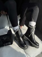 نیم بوت نگین دار کد 140340 - تصویر 2