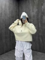 هودی نیم تنه طرحدار کد 200260