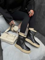 نیم بوت CELINE دو رنگ کد 140350 - تصویر 5