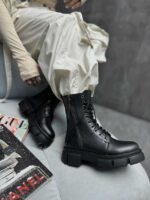 نیم بوت لژ طرحدار کد 140363 - تصویر 3