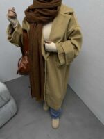 پالتو بلند 2 دکمه کد 200411 - تصویر 2