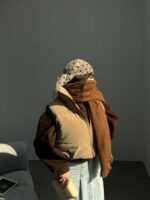 پافر بادکنکی یقه 10 سانتی کد 200517 - تصویر 2