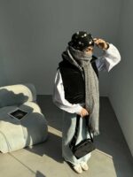 پافر بادکنکی یقه 10 سانتی کد 200517 - تصویر 6