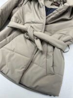 کاپشن کمربندی یقه ایستاده کد 200529 - تصویر 7