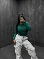 بلوز یقه گرد کد 180237 - تصویر 3
