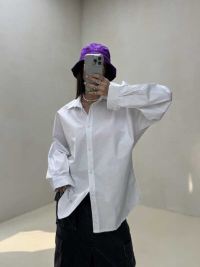 شومیز ساده پنبه ای کد 220270