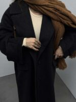 پالتو بلند 2 دکمه کد 200411 - تصویر 6