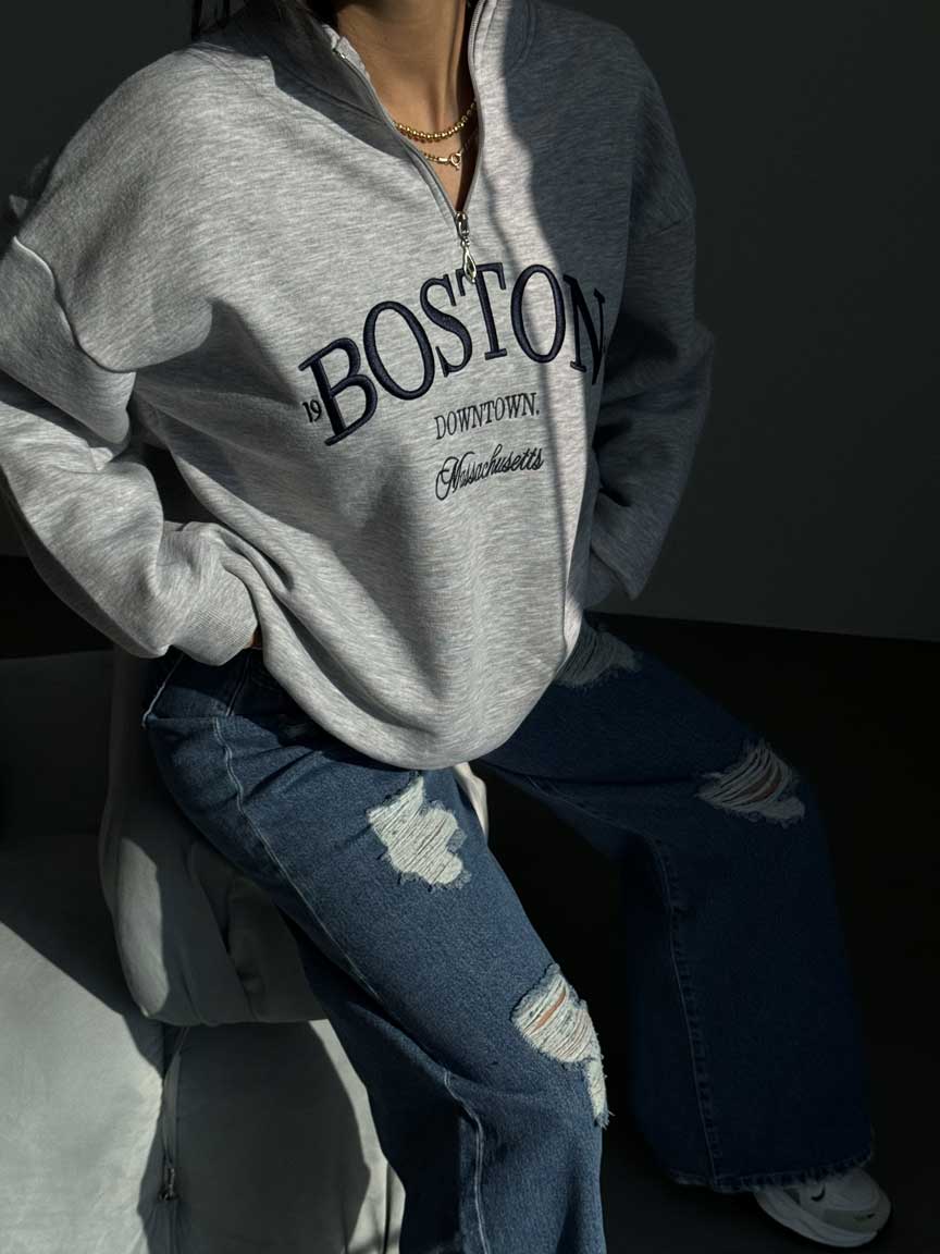 IMG_1235 دورس نیم زیپ BOSTON کد 200550 - تصویر 1