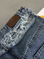 شلوار جین بگ کمرریش کد 100948 - تصویر 4