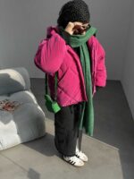 کاپشن بادکنکی جیب لوزی کد 200524 - تصویر 15