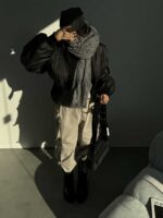 کاپشن کش پهن کد 200368 - تصویر 9