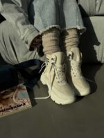 نیم بوت بغل زیپ PRADA کد 140414 - تصویر 6