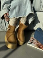 بوت UGG بغل دکمه کد 140421 - تصویر 10