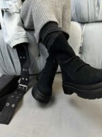نیم بوت زیپ کج کد 140405 - تصویر 6