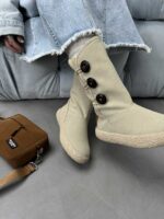 بوت UGG بغل سه دکمه کد 140461 - تصویر 2