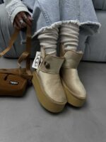 بوت UGG بغل دکمه کد 140421 - تصویر 13
