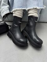 نیم بوت بغل زیپ Balenciaga کد 140467 - تصویر 2