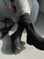 نیم بوت جیر لژ راه راه کد 140487 - تصویر 5