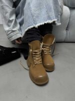 نیم بوت بغل زیپ FASHION کد 140455 - تصویر 9