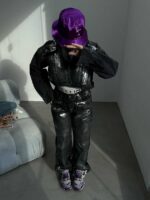 کت جین 2 رنگ زاپدار کد 120206 - تصویر 7