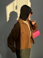 شومیز ساده کوتاه کد 220282 - تصویر 2