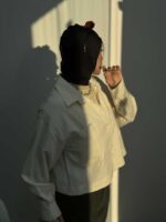 شومیز ساده کوتاه کد 220282 - تصویر 5