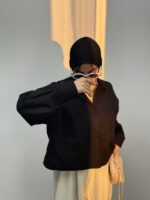 شومیز ساده کوتاه کد 220282 - تصویر 14